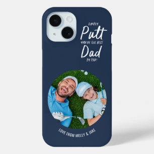 Golf Papa Moderne Typografie Foto Geschenk Case-Mate iPhone Hülle