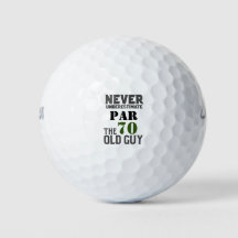 Golf Par 70 für Golfer 70. Geburtstag