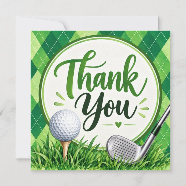 Golf Par-Fect   Green Argyle  (Vorderseite)