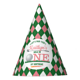 Golf PAR-T-SHIRT 1. Geburtstag Partyhütchen