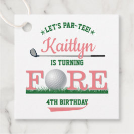 Golf PAR-T-SHIRT 4. Geburtstag Geschenkanhänger