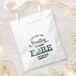 Golf PAR-T-SHIRT 4. Geburtstag Geschenktütchen