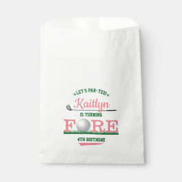Golf PAR-T-SHIRT 4. Geburtstag Geschenktütchen