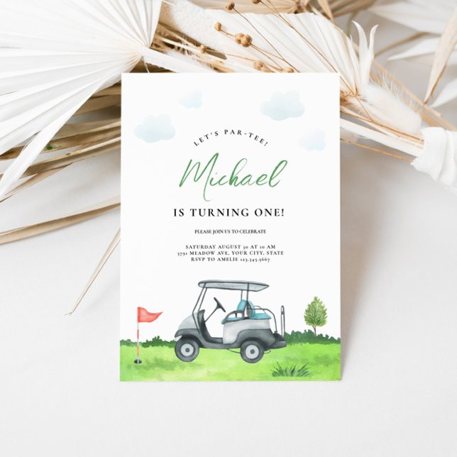 Golf Par-T-Shirt Einladung zum Geburtstag (Von Creator hochgeladen)