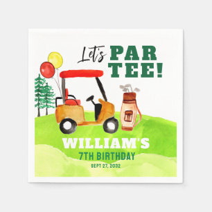 Golf Par-T-Swing by Boy Kindergeburtstag Serviette