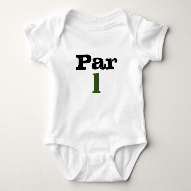 Golf Par Tee ein Jahr alt für Baby Golfer Geburtst (Vorderseite)