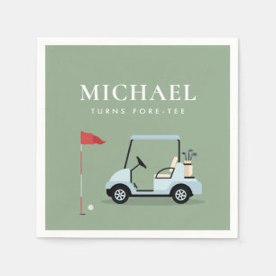 Golf Par-tee Napkins Serviette