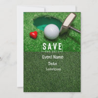 Golf Par Tee Party Einladung mit Golfball