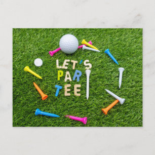 Golf Par Tee Party Einladung mit Golfball