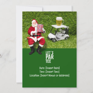 Golf Par Tee Party Weihnachtsfeier Einladung