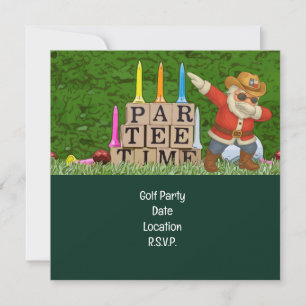 Golf Par Tee Party Weihnachtsfest Save The Date