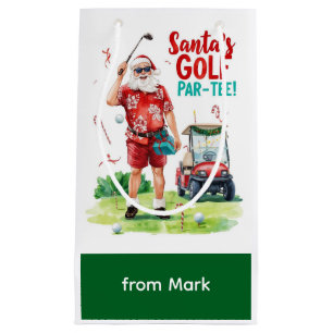 Golf Par-Tee Weihnachtsfeier mit dem Weihnachtsman Kleine Geschenktüte