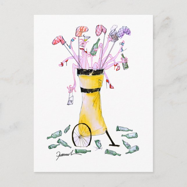 Golf-Party-Bag, Tony Fernández Postkarte (Vorderseite)