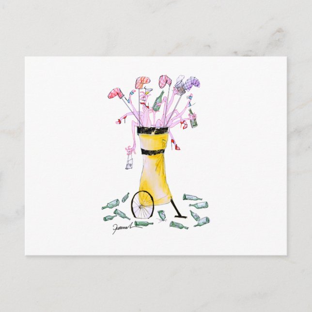 Golf-Party-Bag, Tony Fernández Postkarte (Vorderseite)