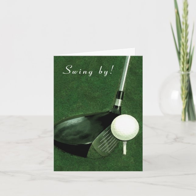 Golf Party Einladung (Vorderseite)