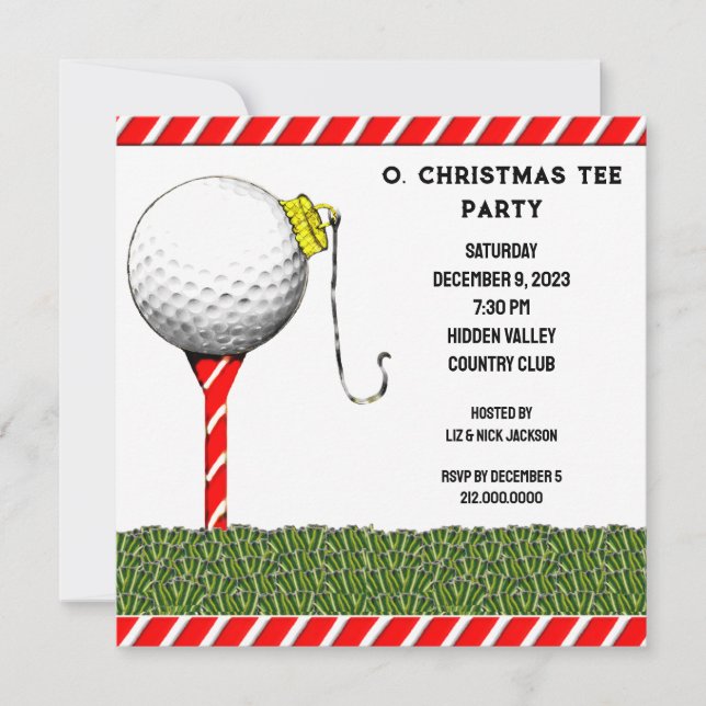 Golf-Party Einladungen (Vorderseite)