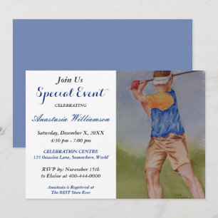 GOLF PARTY VERANSTALTUNG EINLADUNG