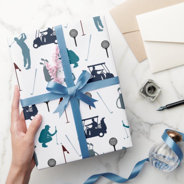 Golf Pattern Geschenkpapier (Schenken)