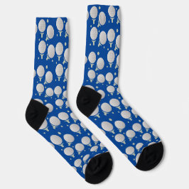 Golf Pattern Vater Mama Blue Socks Socken