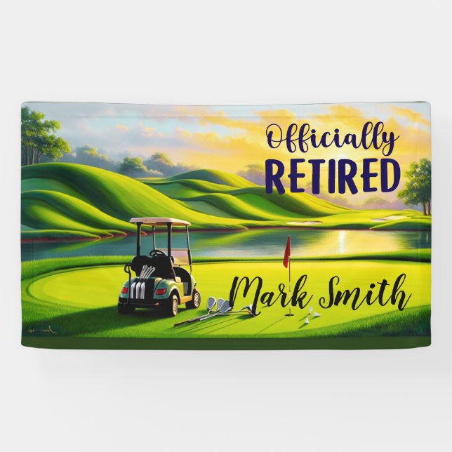 Golf-Pensionierung Banner (Horizontal)