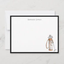 Golf personalisiert Note Card