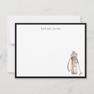Golf personalisiert Note Card Dankeskarte