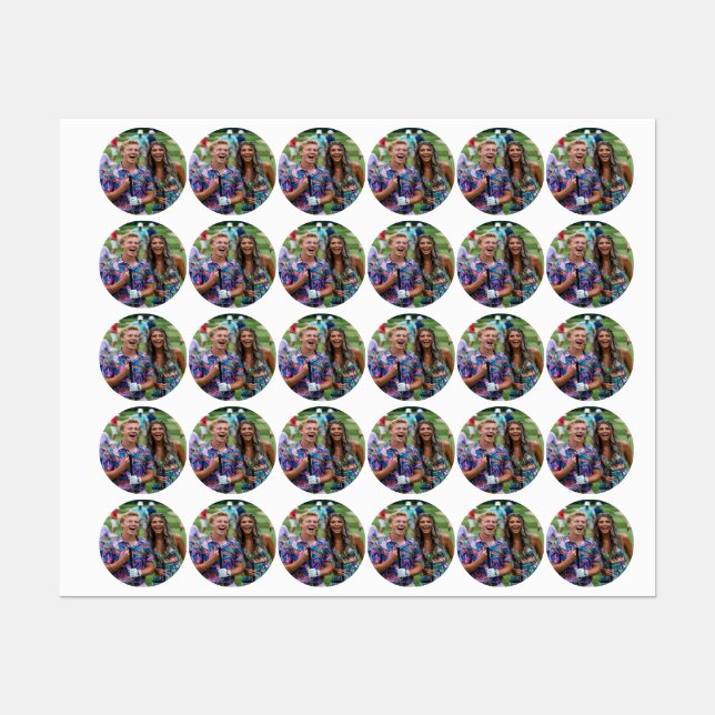 Golf Photo Customize Personalize Etiketten (Blatt)