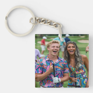 Golf Photo Customize Personalize Schlüsselanhänger