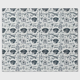 Golf Pilot, Thema mit Luftfahrzeugen Geschenkpapier