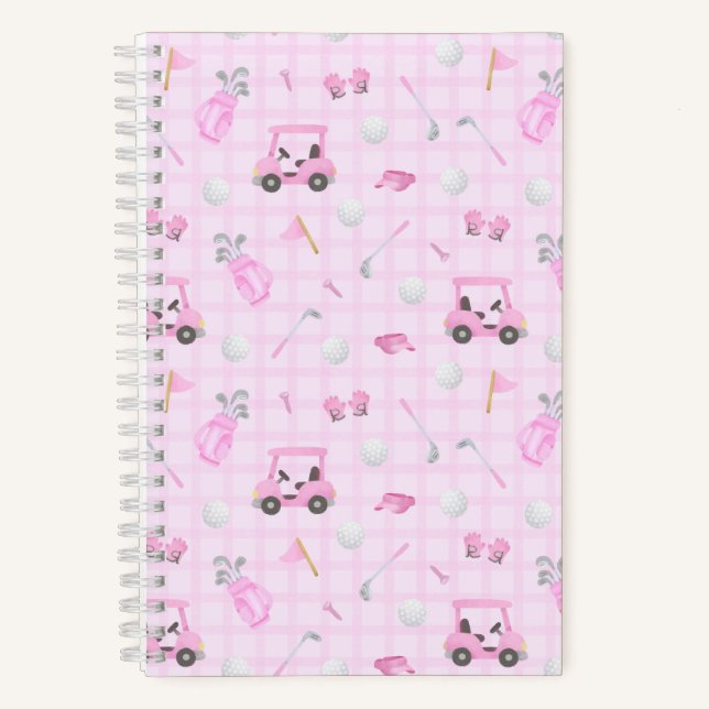 Golf Pink Notizbuch (Vorderseite)