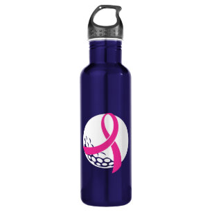 Golf Pink Ribbon Brustkrebs Bewusstsein Edelstahlflasche