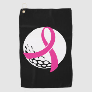 Golf Pink Ribbon Brustkrebs Bewusstsein Golfhandtuch