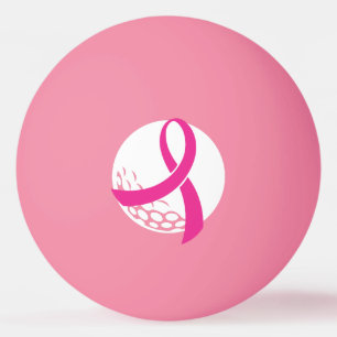 Golf Pink Ribbon Brustkrebs Bewusstsein Tischtennisball