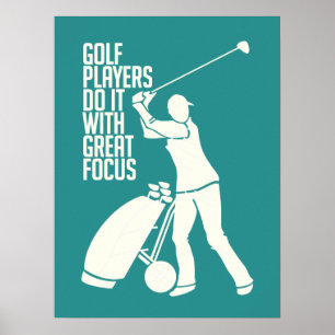 GOLF PLAYER, benutzerdefiniertes Poster