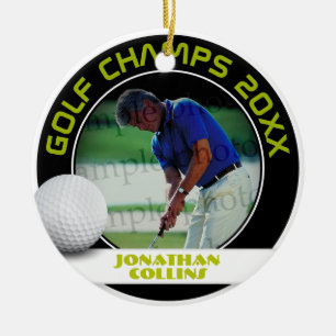Golf Player Foto Golfmeister 20XX Keramik Ornament