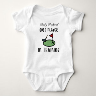Golf Player im Training - Future Golfer Baby Strampler