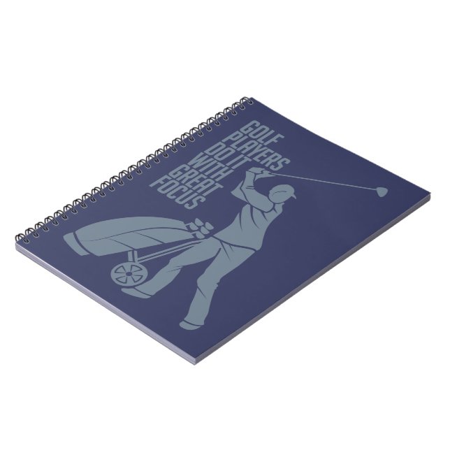 GOLF PLAYER - individuelles Notebook Notizblock (Linke Seite)
