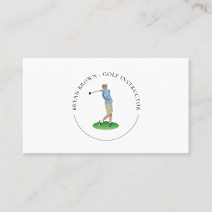 Golf Player - Instructor Business Card Visitenkarte
