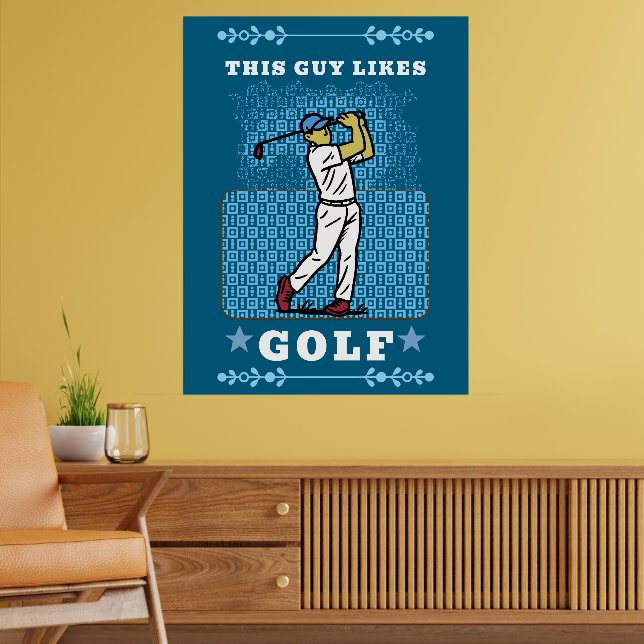 golf player poster (Wohnzimmer 2)