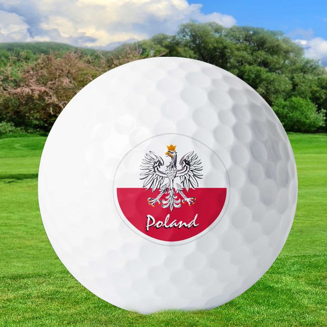 Golf Polen & Polnische Flagge / Golf Ball (Von Creator hochgeladen)