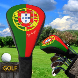 Golf Portugal & Portugiesische Flagge / Golf Clubs Headcover