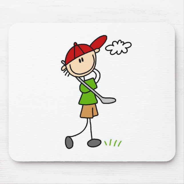 Golf-Pose-Mauspad Mousepad (Vorne)