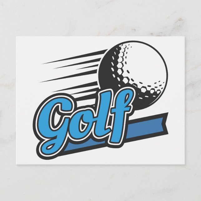 Golf Postkarte (Vorderseite)