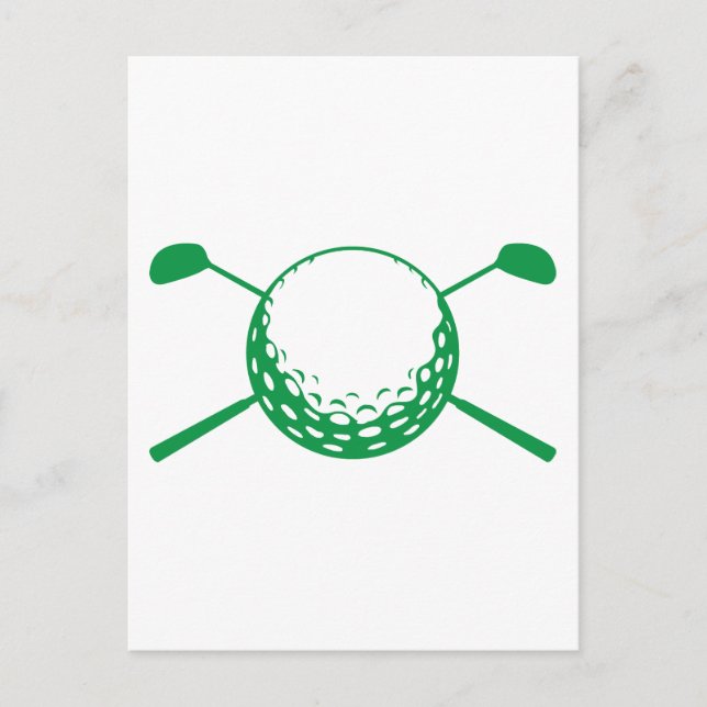 Golf Postkarte (Vorderseite)