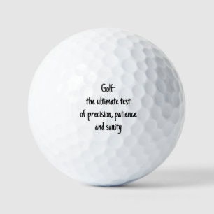 Golf - Präzisionstest, Geduld, Sanitätsgebot Golfball