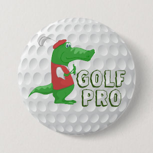 Golf Pro Alligator Button
