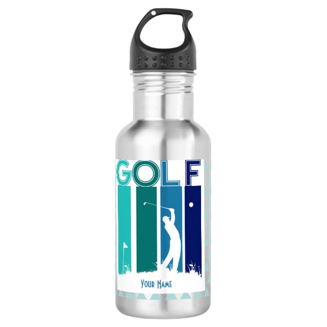 Golf Pro Maßgeschneiderte Wasserflasche Edelstahlflasche (Vorderseite)