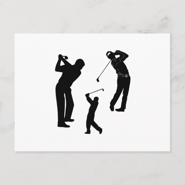 Golf Pro Postkarte (Vorderseite)