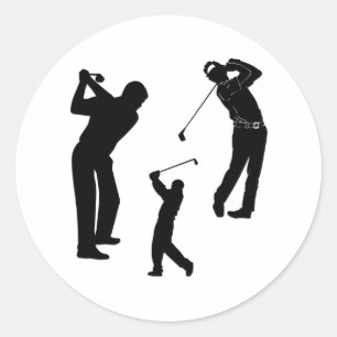 Golf Pro Runder Aufkleber