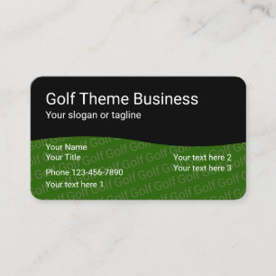 Golf-Profi-Geschäftskarten Visitenkarte